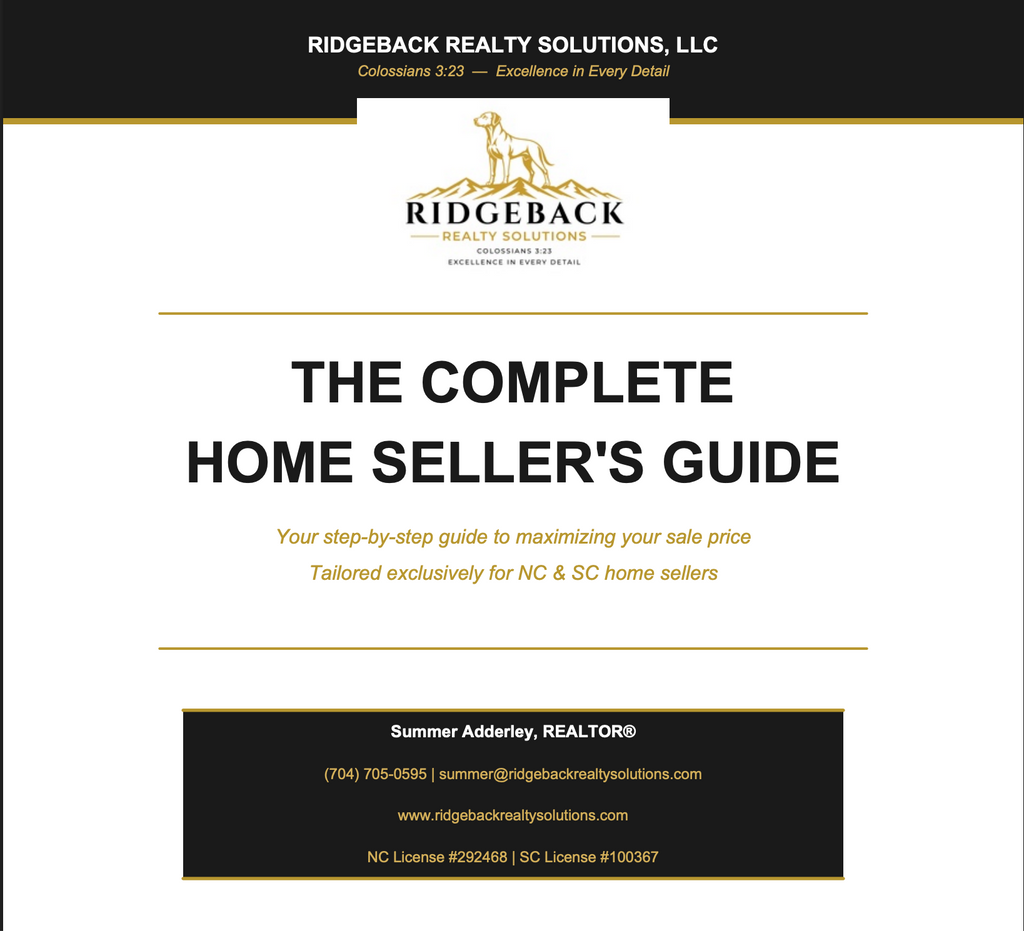The Complete Carolina Home Seller's Guide — NC & SC